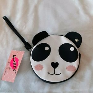 Betsy Johnson Panda Wristlet